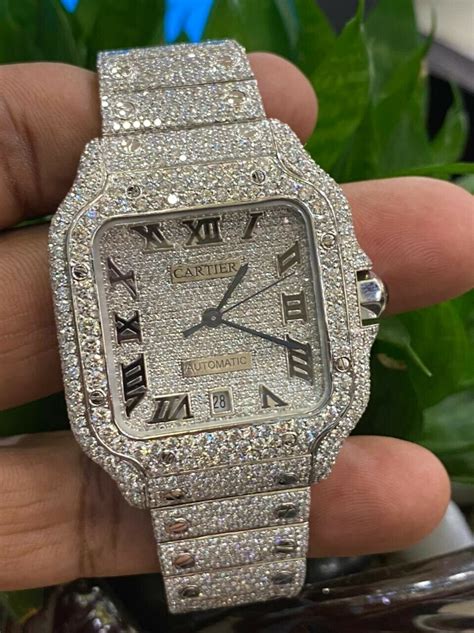 iced out cartier diamond.